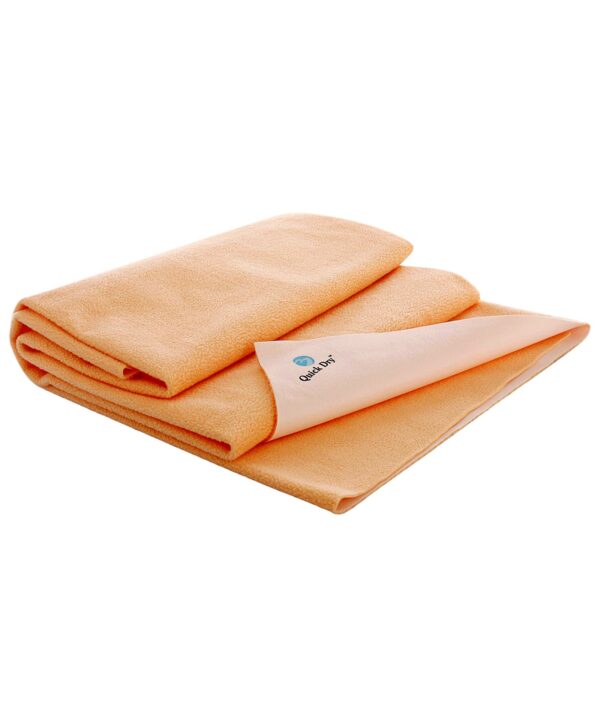 Quick Dry Plain Waterproof Bed Protector Sheet (S) - Peach-0