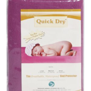 Quick Dry Plain Waterproof Bed Protector Sheet (S) - Orchid-3279