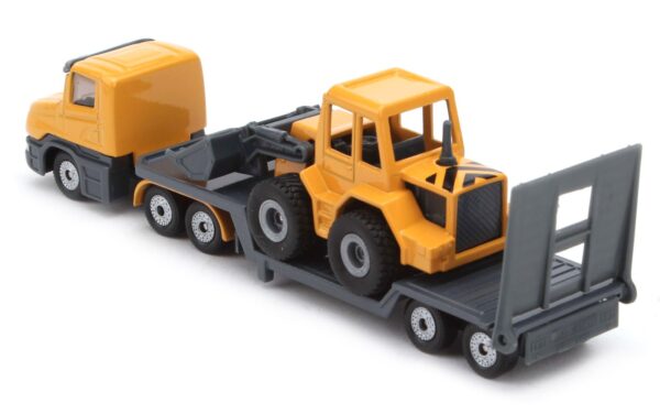 Funskool Siku Low Loader and Front Loader- Yellow-3343