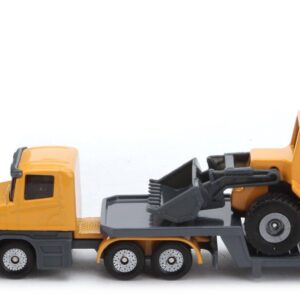 Funskool Siku Low Loader and Front Loader- Yellow-3348