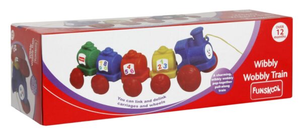 Funskool Giggles Wibbly Wobbly Train - Multi Color-3633