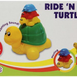 Giggles Ride n Hide Turtles - Multicolor-3900