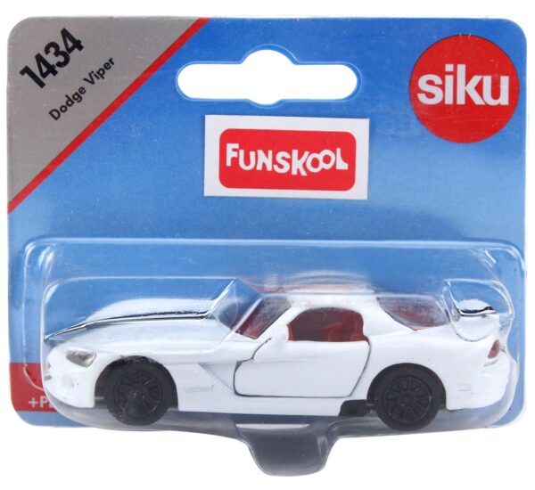 Siku Funskool Dodge Viper Sports Car - White-0