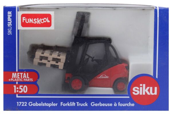 Siku Funskool Forklift Truck - Red And Black-3458