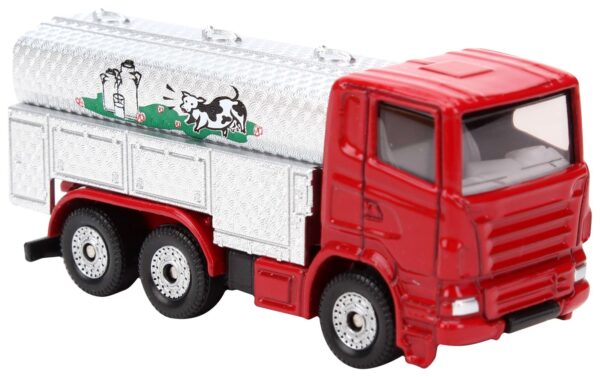 Siku Funskool Milk Collecting Truck - Silver And Red-0