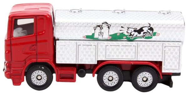 Siku Funskool Milk Collecting Truck - Silver And Red-3534