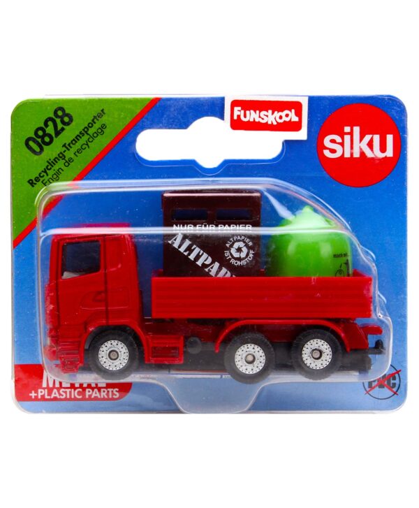 Siku Funskool Recycling Transporter - Red-3551