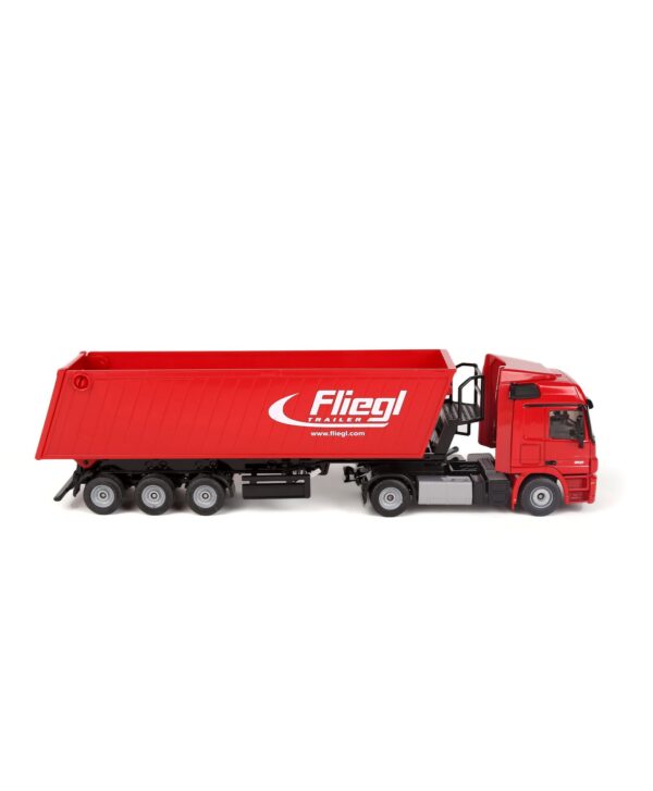 Siku Die Cast Lorry With Trough Tipper - Red-3384