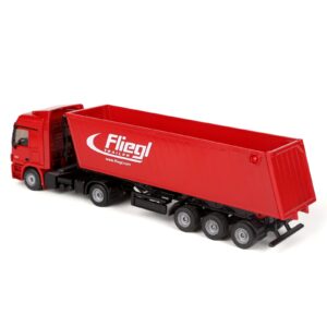 Siku Die Cast Lorry With Trough Tipper - Red-3385