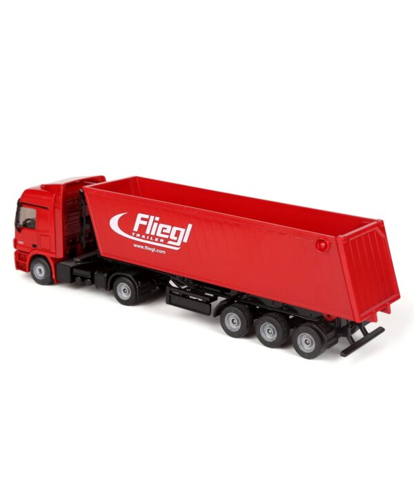 Siku Die Cast Lorry With Trough Tipper - Red-3385