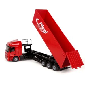 Siku Die Cast Lorry With Trough Tipper - Red-3387