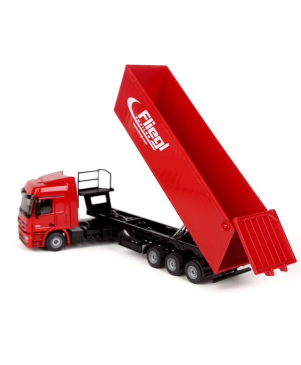 Siku Die Cast Lorry With Trough Tipper - Red-3387