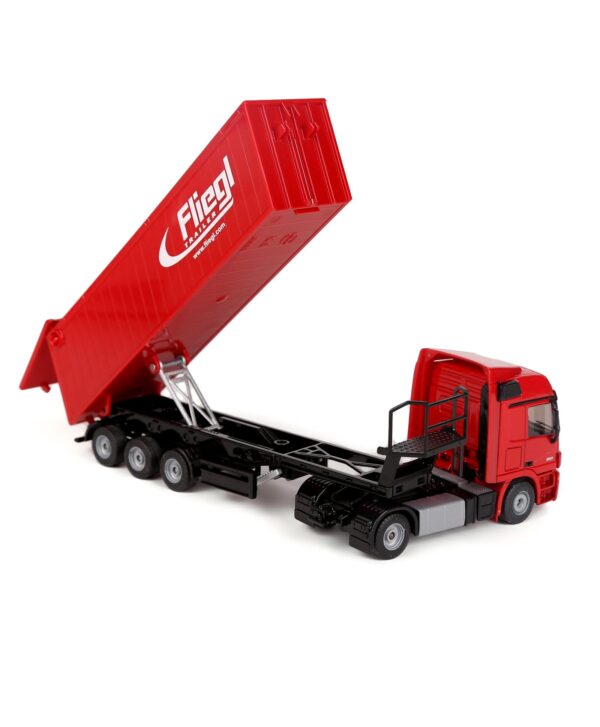 Siku Die Cast Lorry With Trough Tipper - Red-3388