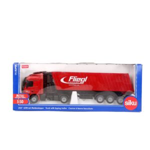 Siku Die Cast Lorry With Trough Tipper - Red-3389