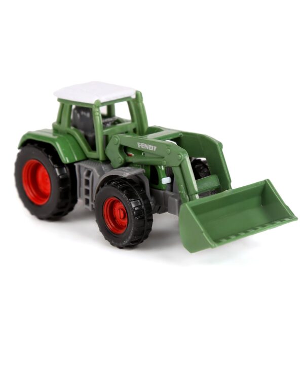 Siku Die Cast Fendt Tractor With front Loader - Green-0