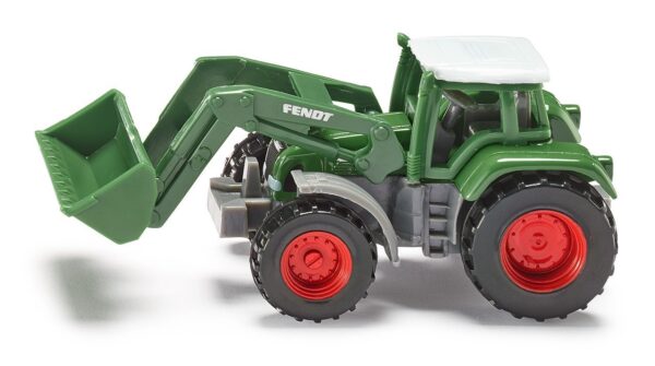 Siku Die Cast Fendt Tractor With front Loader - Green-3413