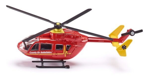 Siku Funskool Country Air Ambulance Helicopter - Red-0