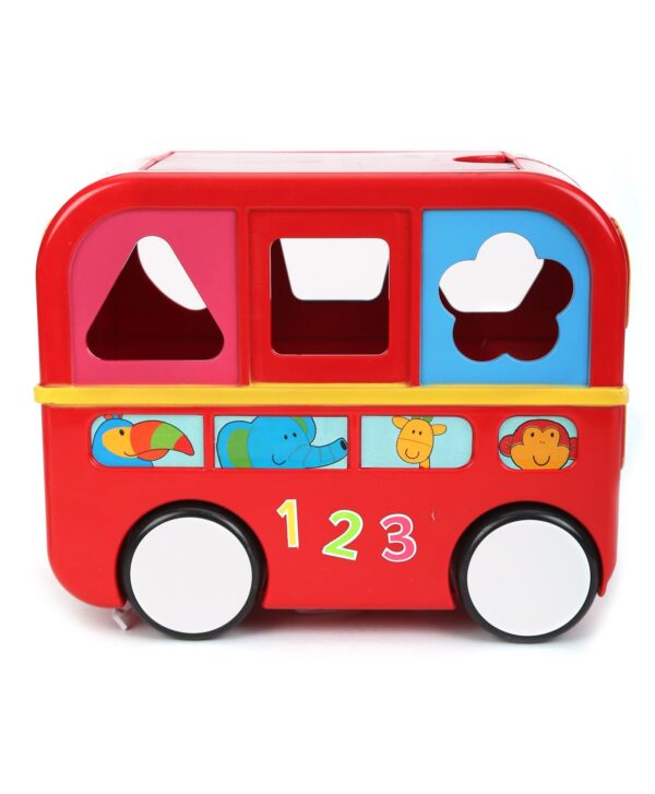 Funskool Giggles - Shape Sorting Bus - Red-3644