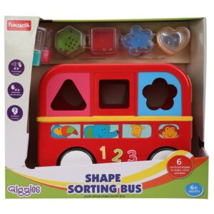 Funskool Giggles - Shape Sorting Bus - Red-3646