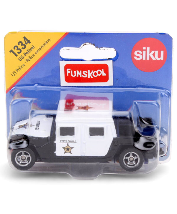 Funskool Siku State Police Pick Up Car - Black and White-3352