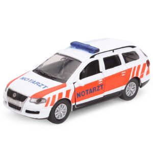 Funskool Siku Emergency Car - White and Orange-3332