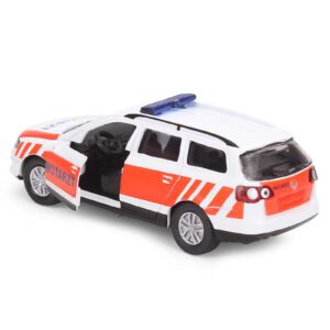 Funskool Siku Emergency Car - White and Orange-3333