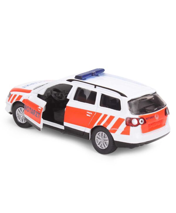 Funskool Siku Emergency Car - White and Orange-3333