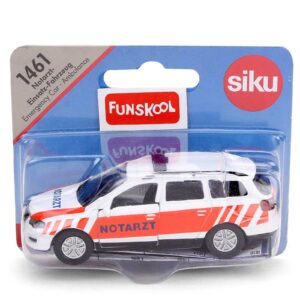 Funskool Siku Emergency Car - White and Orange-3334