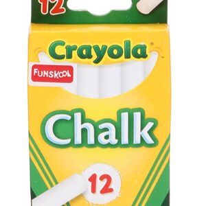 Funskool Crayola White Chalk - 12 Counts-0