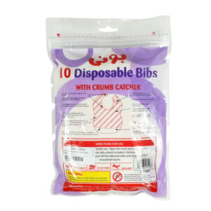 Disposable Bibs With Crumb Catcher - Pack Of 10-28960