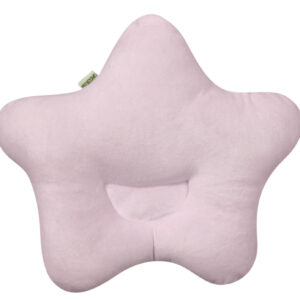 Babys World Soft Fabric Star Shape Pillow - Pink & White-2783