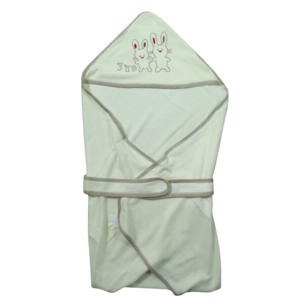 Babys World Imported Baby Hooded Towel - Cream-0