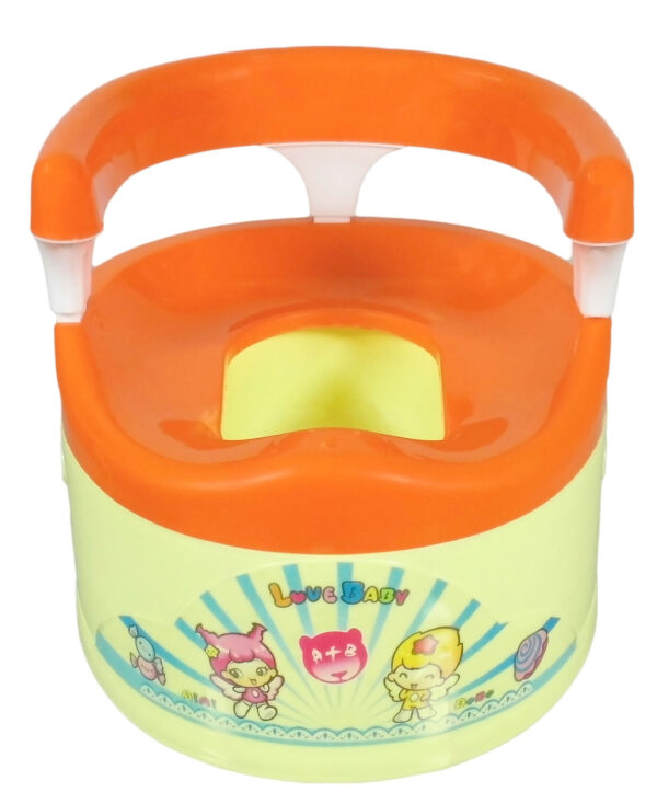 A+B Baby Environment-Friendly & Safe Potty Trainer - Orange-2825