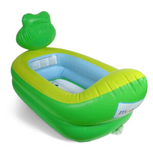 Munchkin Inflatable Safety Hippopotamus Baby Tub - Green-2919