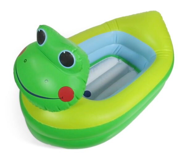 Munchkin Inflatable Safety Hippopotamus Baby Tub - Green-0