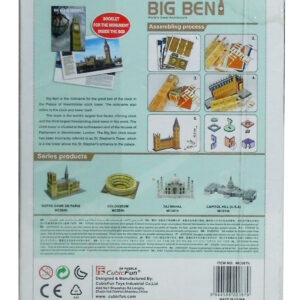 Cubic Fun 3d Puzzle Big Ben Worlds Great Architecture - 117 Pieces-2931