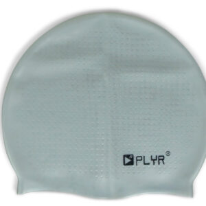 PLYR Dotted Texture Silicone Swimming Cap - Grey-0