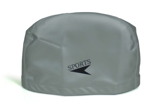 Sports Silicone Swimming Cap - Grey-0