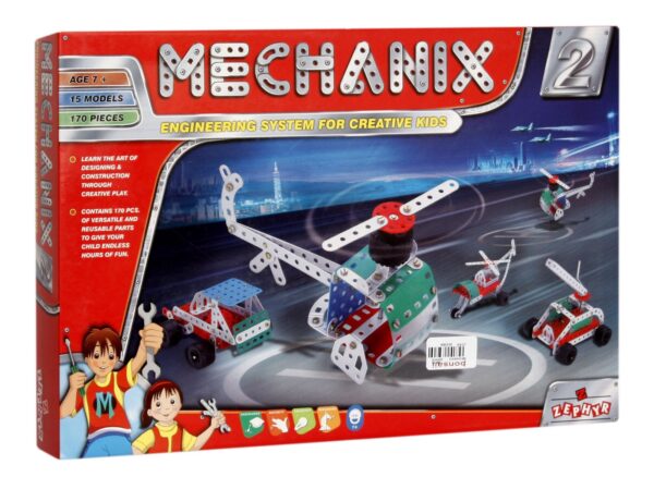 Zephyr Mechanix-2 Engineering System For Creative Kids - 170 Pcs-0