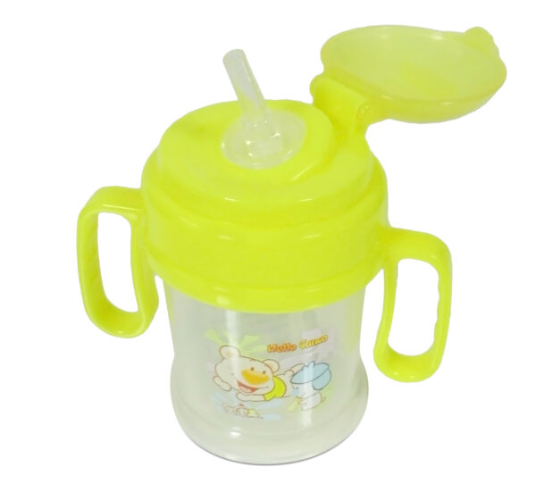 Imported Straw Sipper (200ml) - Yellow-0