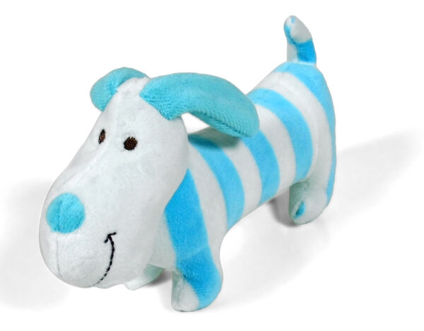 Shakable Choo Choo Donkey Toys - Blue & White-0