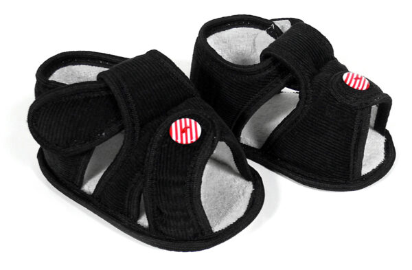 Babys World Soft Sandal - Black-0