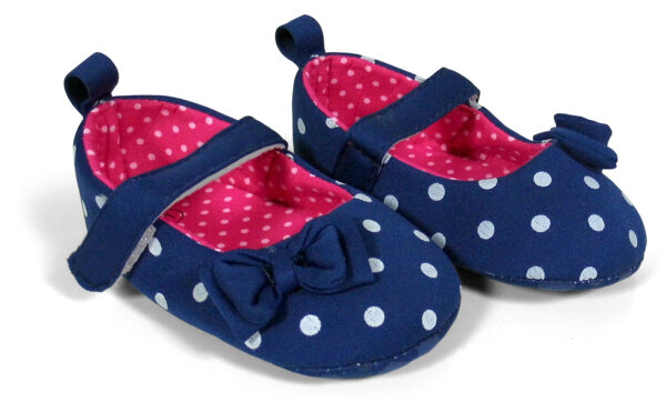 Babys World Ring Print Soft Bellies - Navy Blue-0