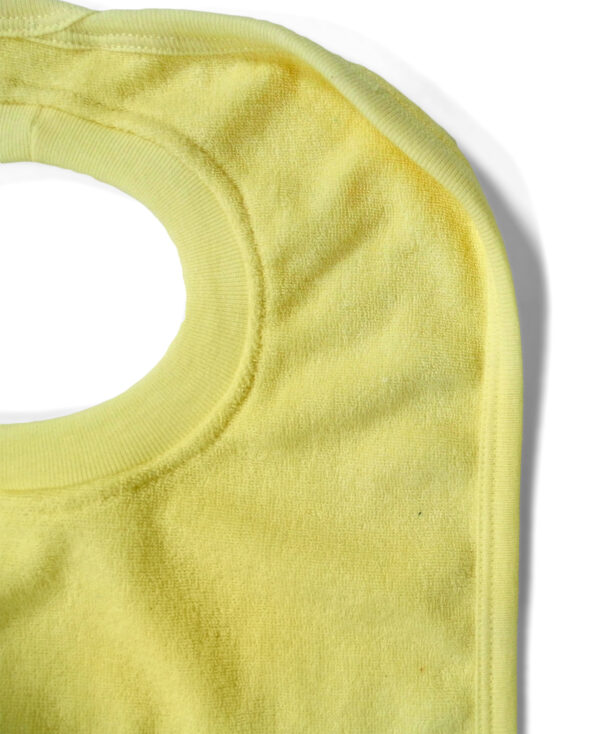 Babys World Hunny Bunny Print Round Neck Cotton Bib - Yellow-3062