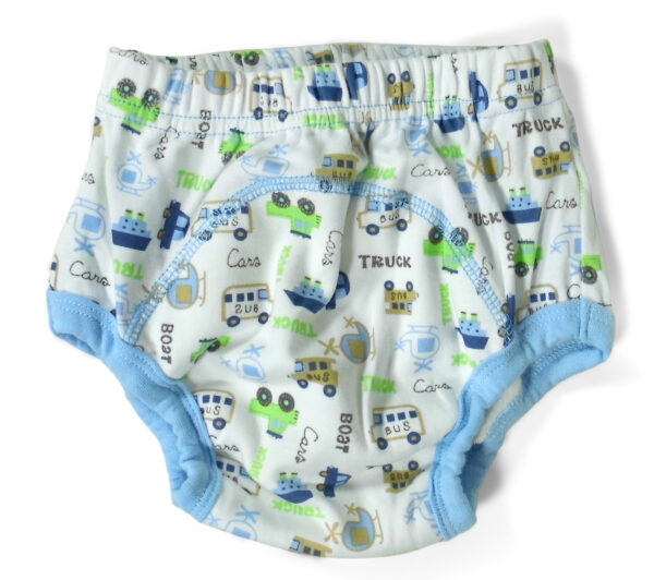 Moms Care Printed Reusable Diaper Panty - Blue-3072