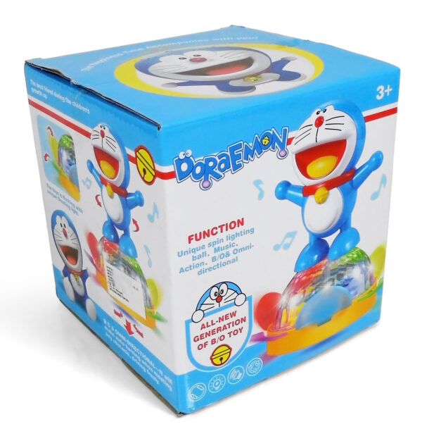 Multi Function Unique Spin Lighting Ball With Doraemon-3174