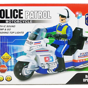 Battery Operated Police Patrol Motorcycle-3181