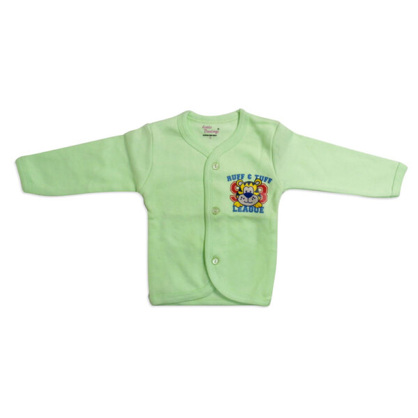 Little Darlings Full Sleeves Fleece Vest - Lime-0