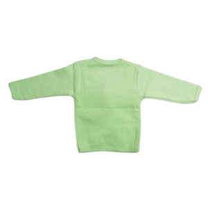 Little Darlings Full Sleeves Fleece Vest - Lime-4091