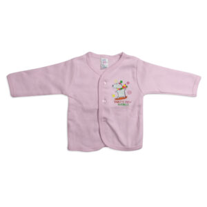 Pink Rabbit Full Sleeves Fleece Vest - Pink-0